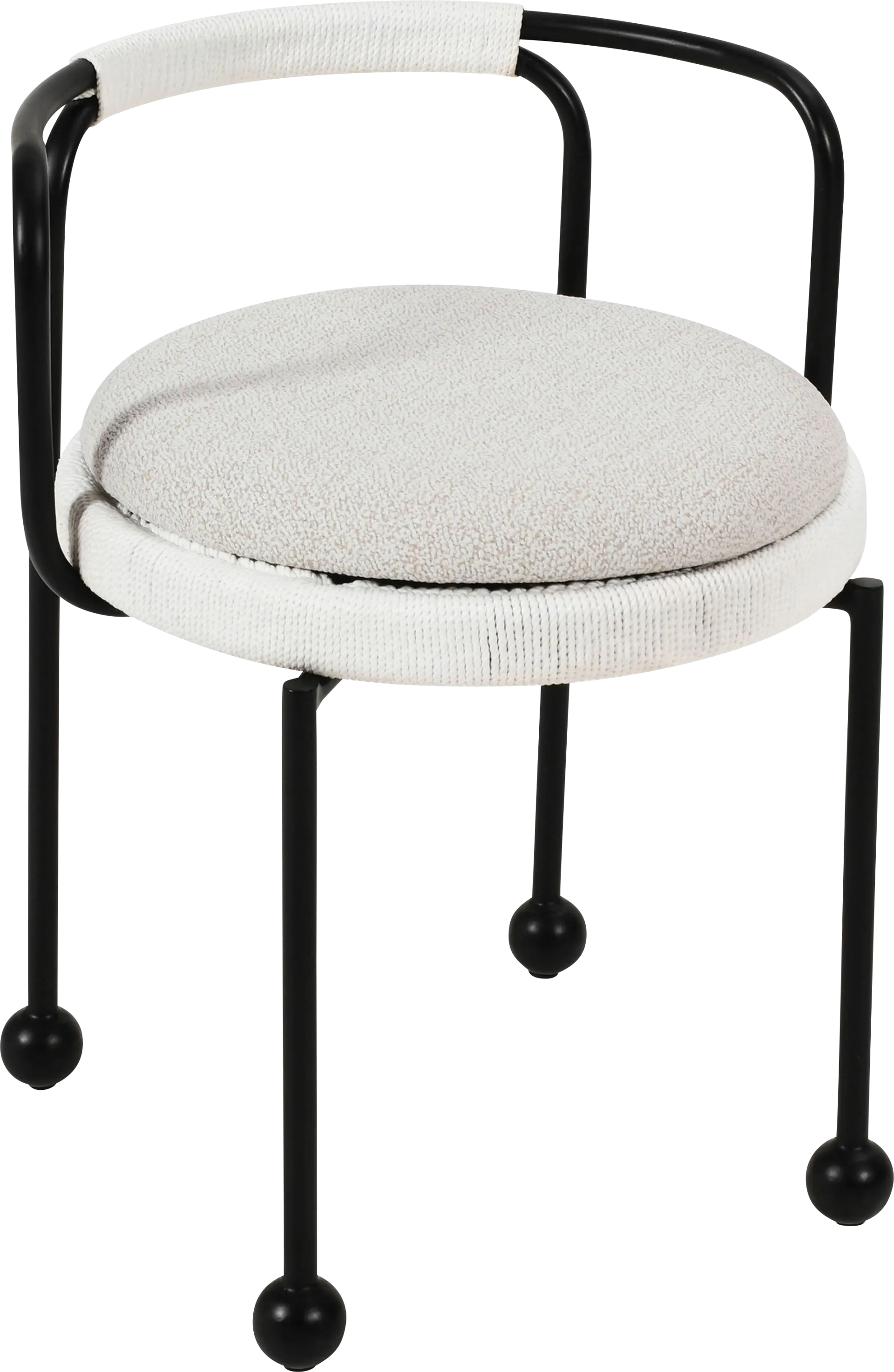 Outdoor Hollyhocky Cream Side Chair - Image 1