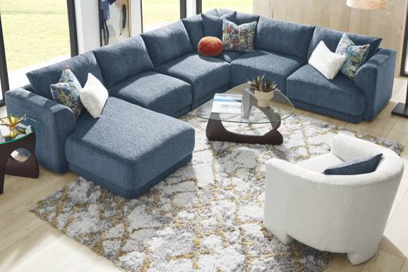 Navy 6 Pc ModularFour