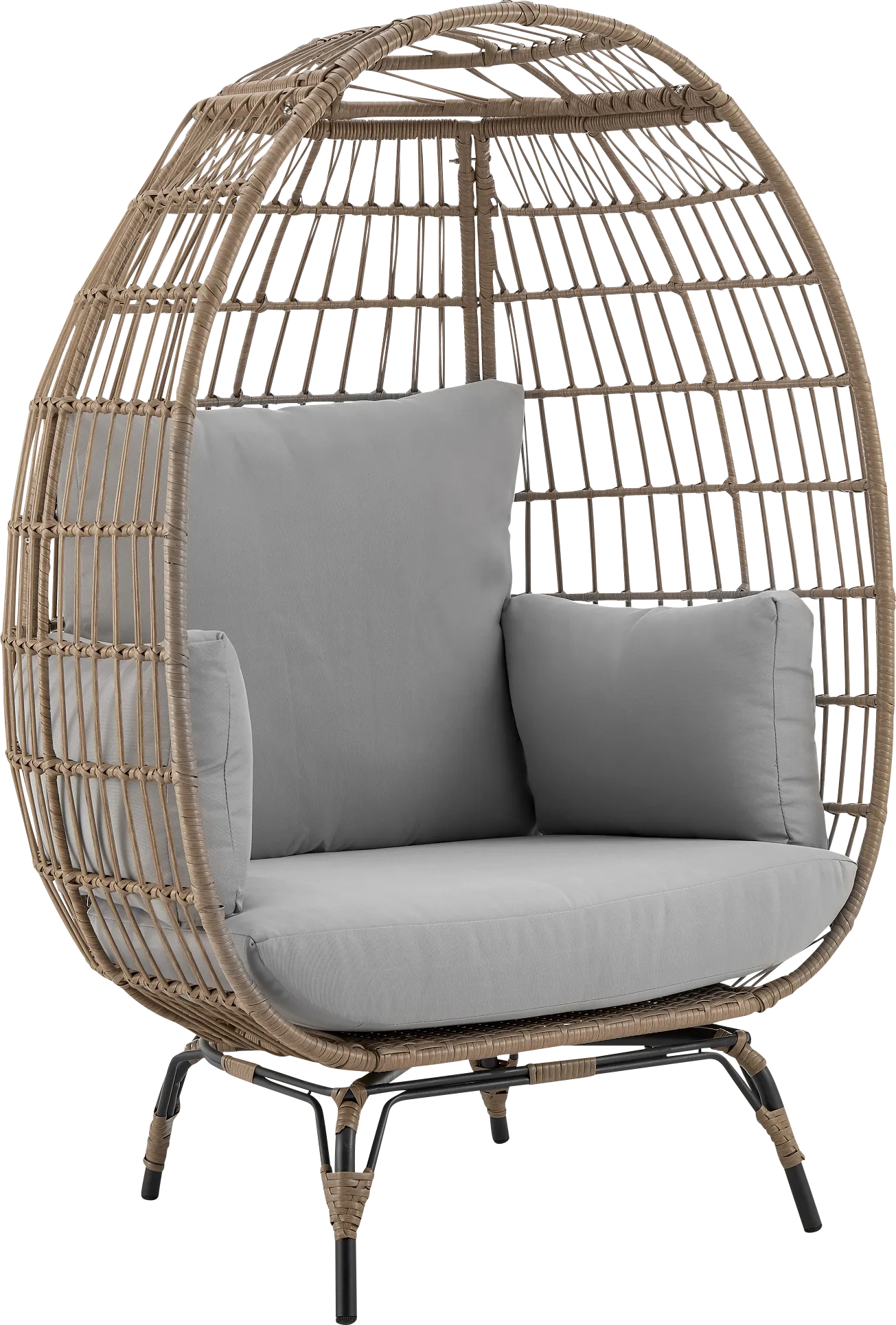 Clovehitch Gray Egg Chair - Image 1