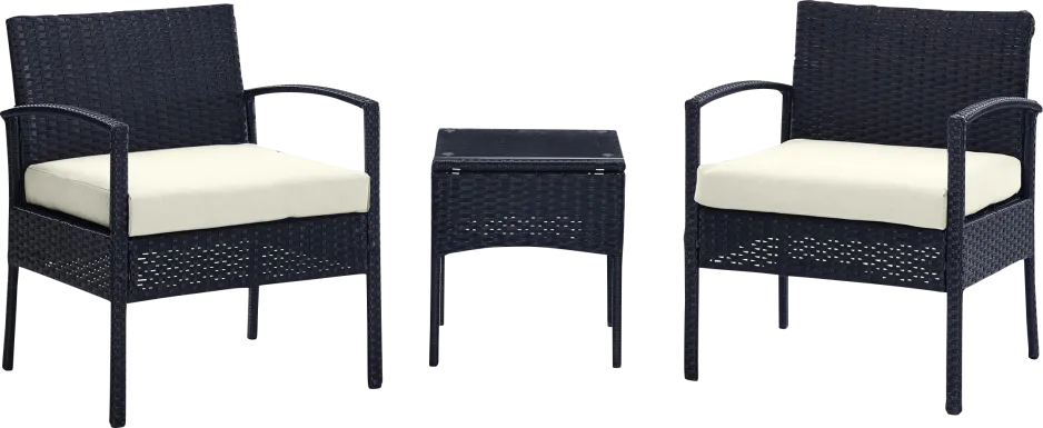 Biehly Cream 3 Pc Chat Set