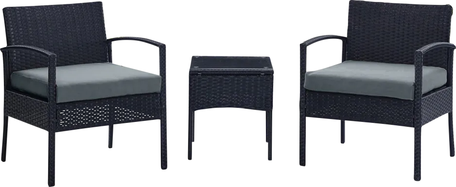 Biehly Gray 3 Pc Chat Set