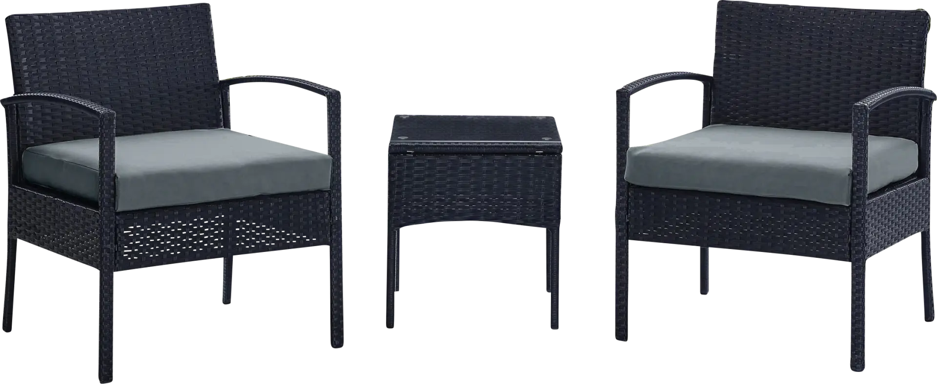 Biehly Gray 3 Pc Chat Set