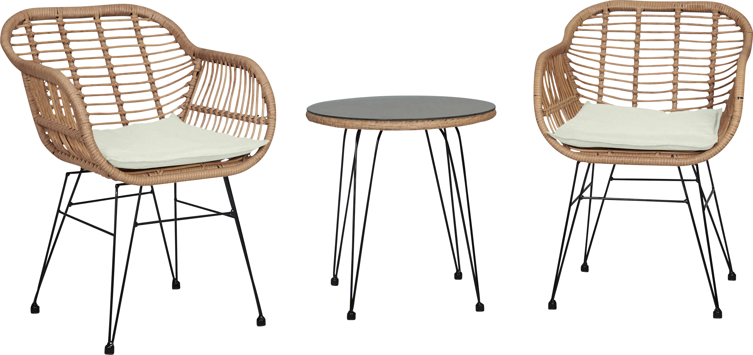 Brahmay Cream 3 Pc Chat Set - Thumbnail - Image 1