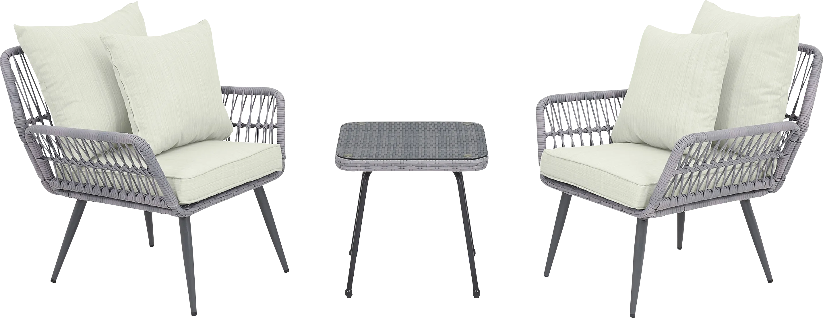 Charolaisy Cream 3 Pc Chat Set - Thumbnail - Image 1