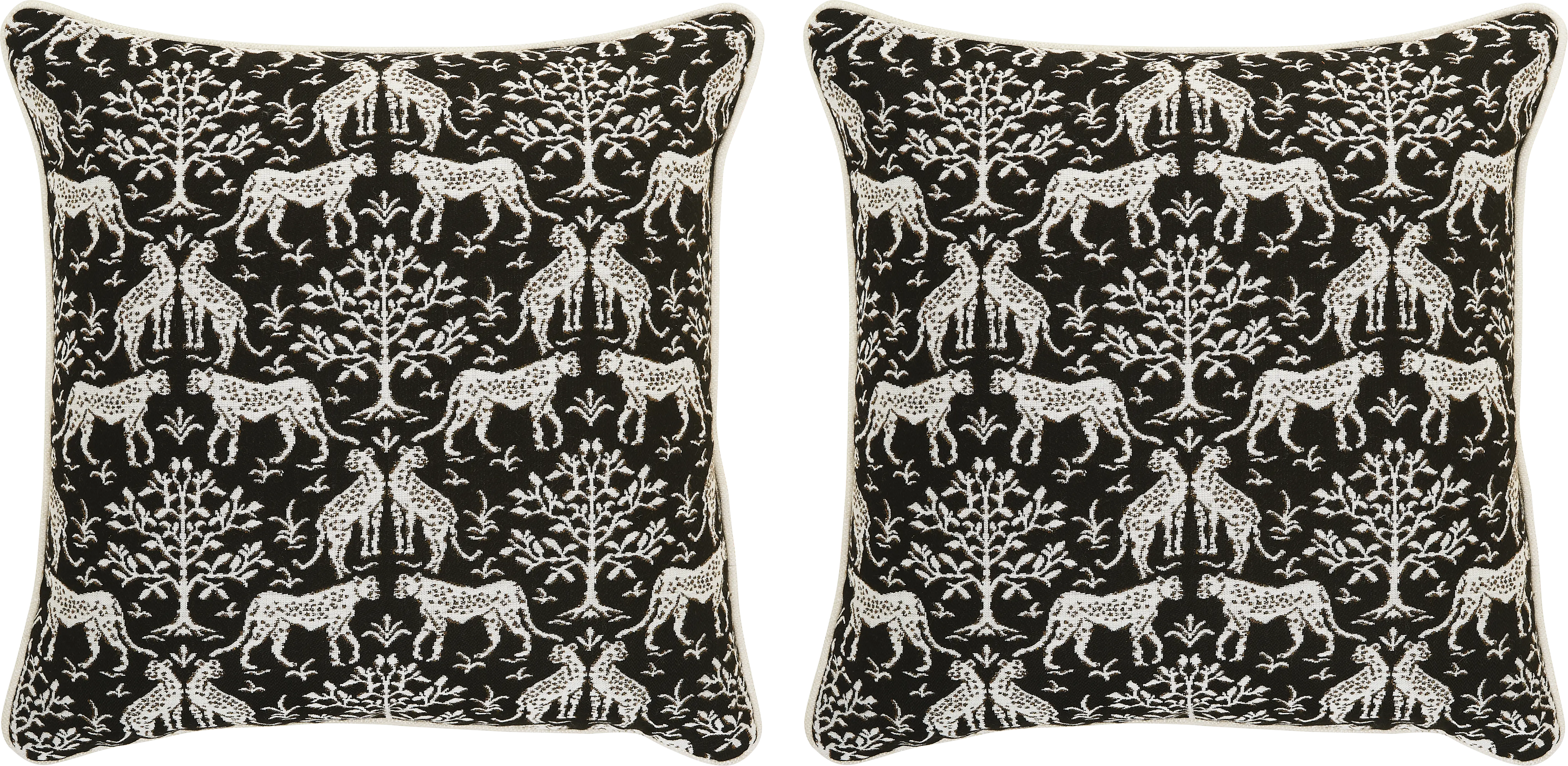Jaipur Frame II Onyx Indoor/Outdoor Pillows (Set of 2) - Thumbnail - Image 1