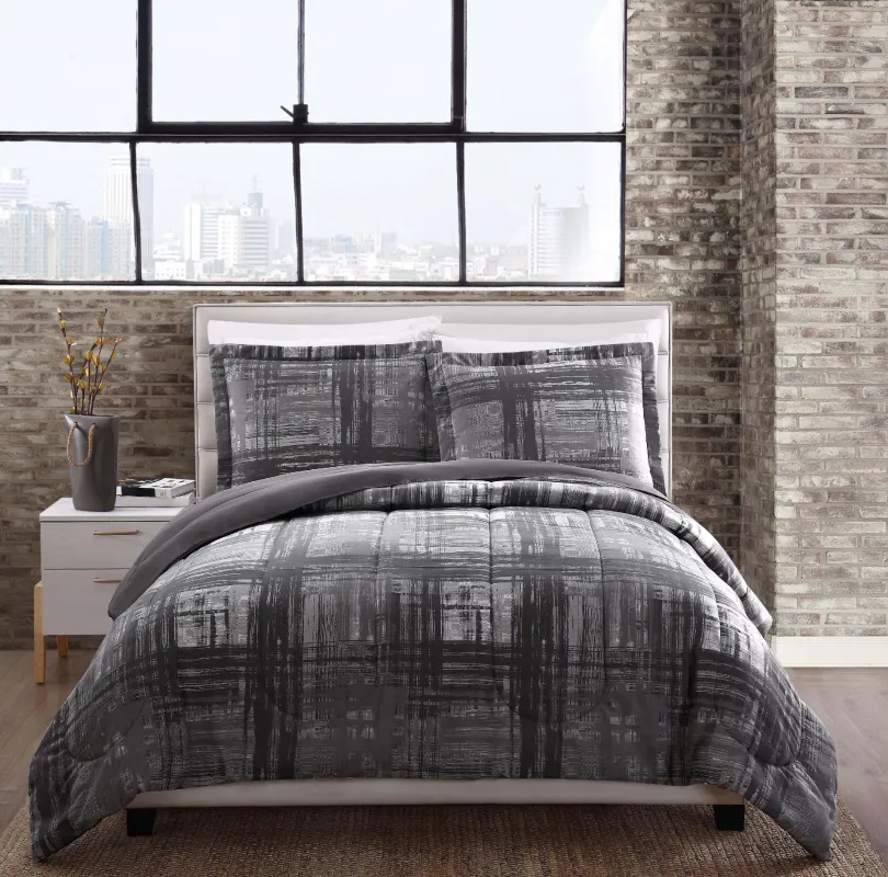 Kids Loft Life Graphite Twin Comforter Set