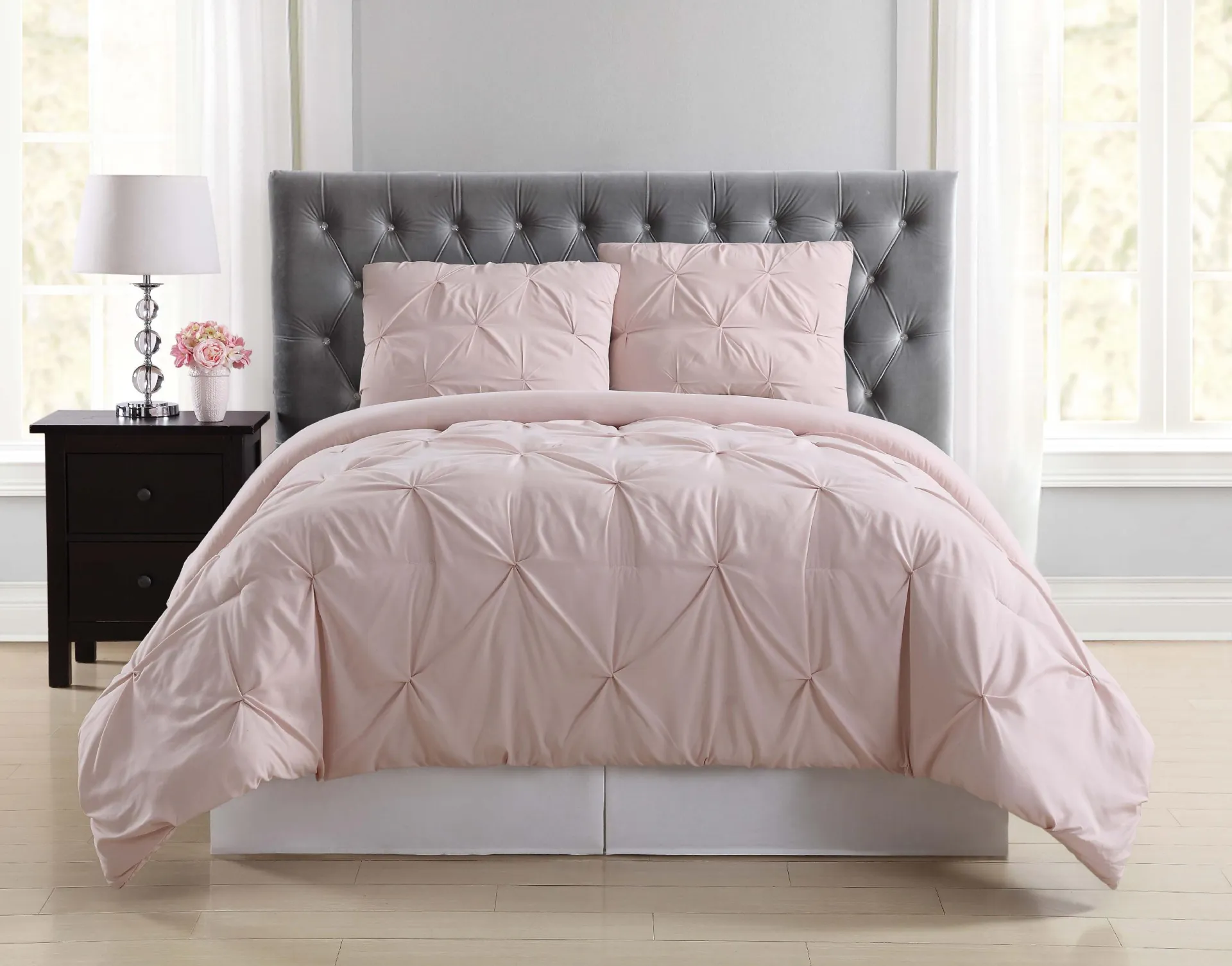 Kids Soft Waves Blush Twin Comforter Set - Image 1