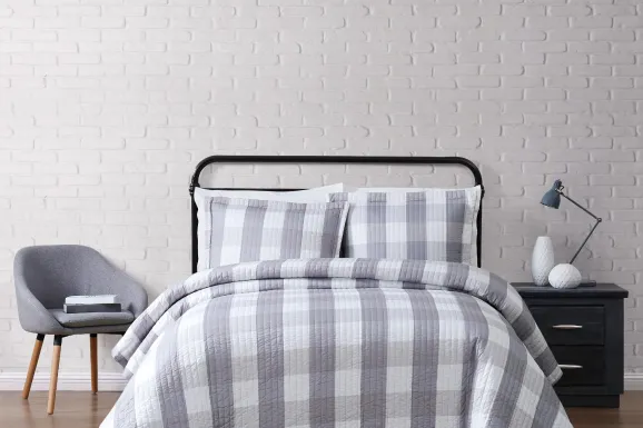 Kids Cottage Pearl Gray Twin Comforter Set