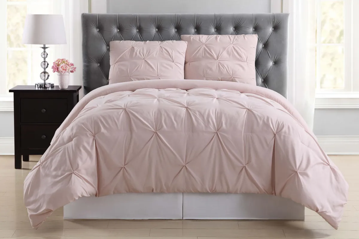 Kids Soft Waves Blush Full/Queen Comforter Set