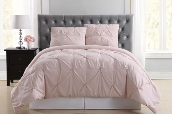 Kids Soft Waves Blush Full/Queen Comforter Set