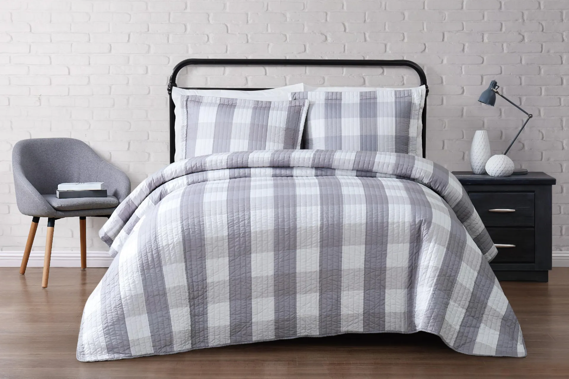 Kids Cottage Pearl Gray Full/Queen Comforter Set - Image 1