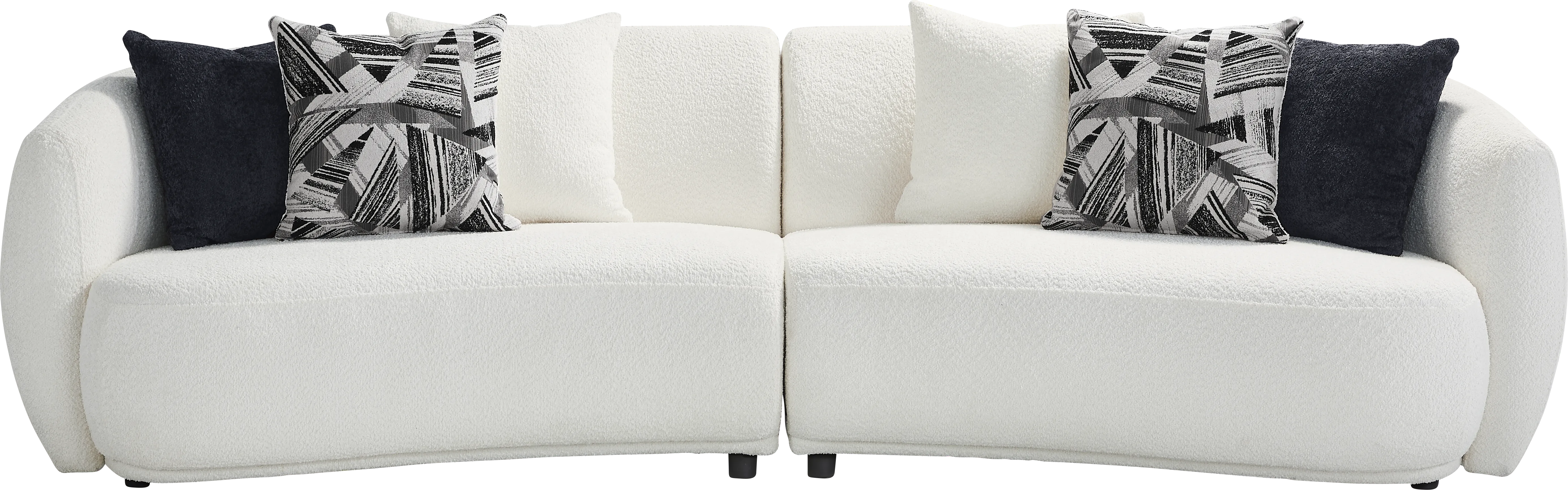 Soho Avenue White 2 Pc Sectional - Thumbnail - Image 1