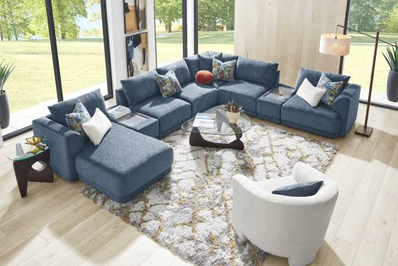 Navy 8 Pc ModularFour