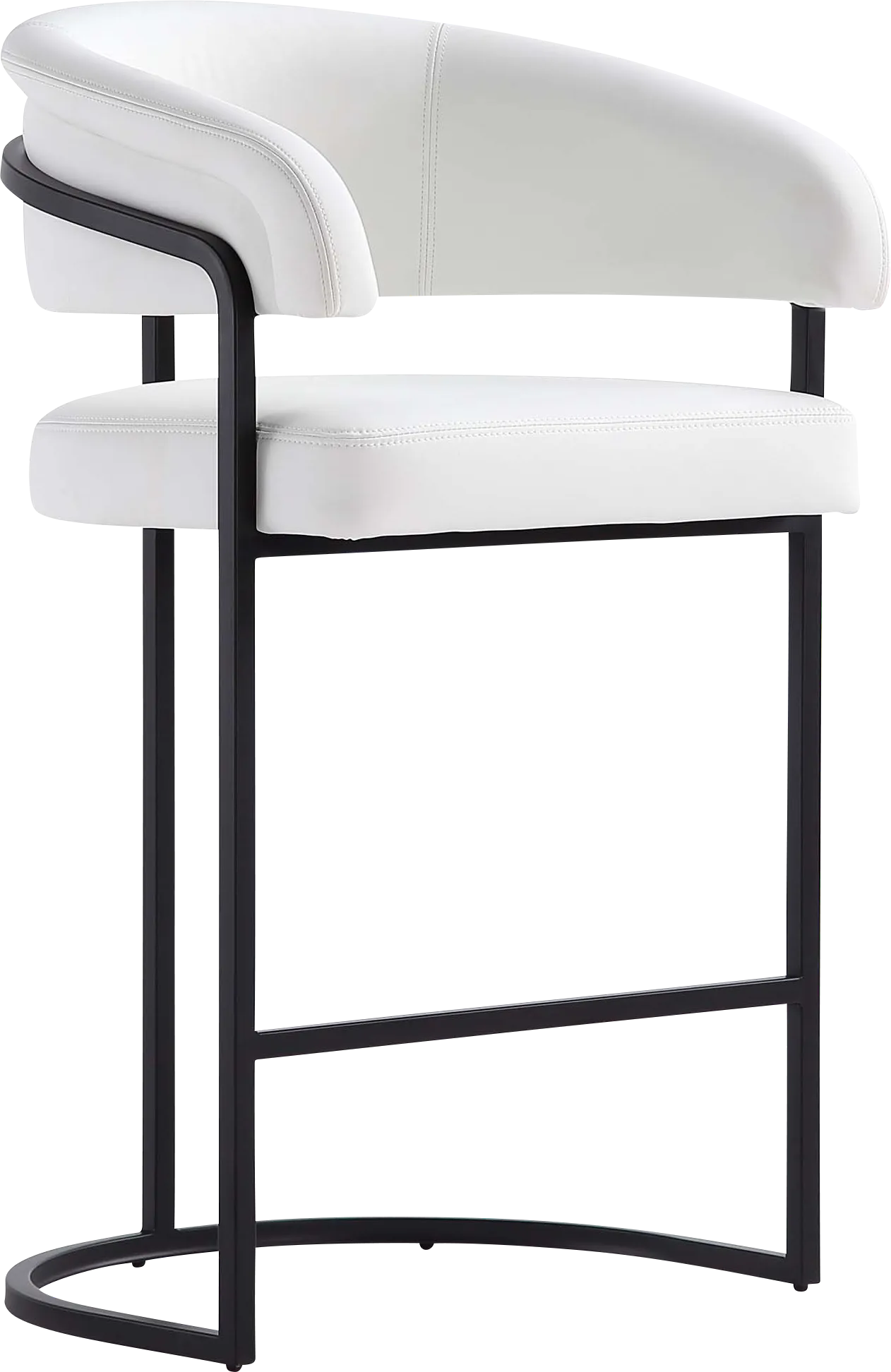Absalom White Counter Height Stool - Image 1