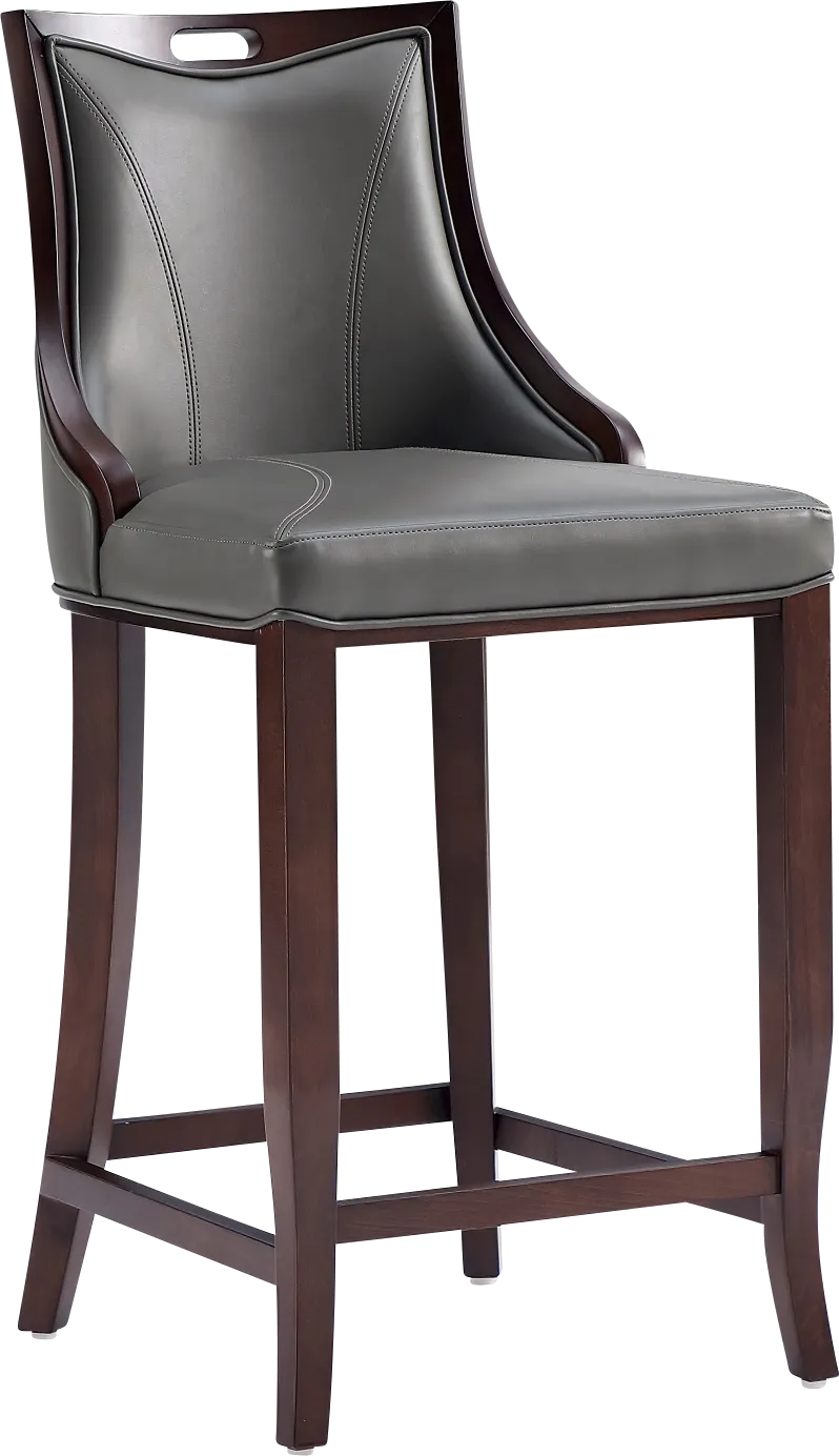 Bramblewoody Dark Gray Barstool - Image 1