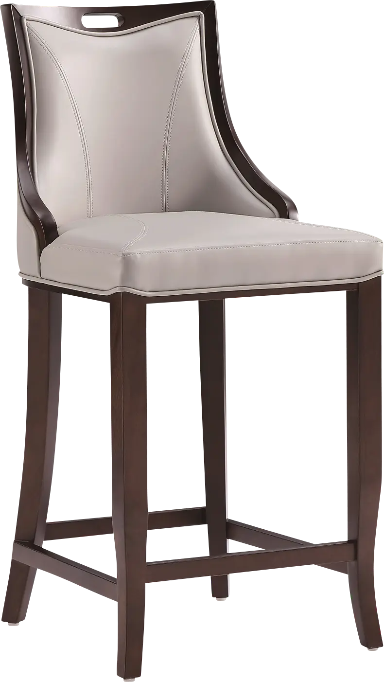 Bramblewoody Light Gray Barstool