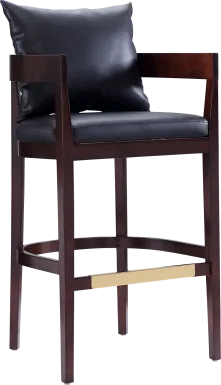 Lupen Black Barstool