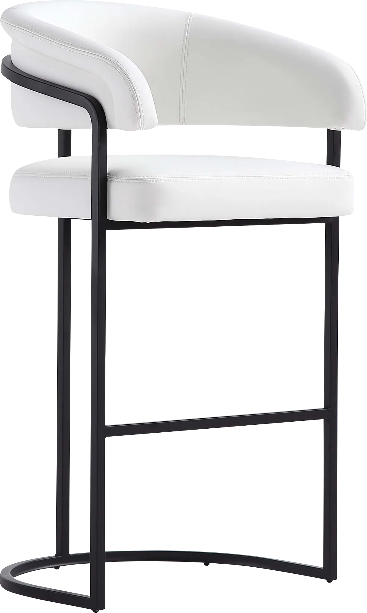 Absalom White Barstool - Thumbnail - Image 1