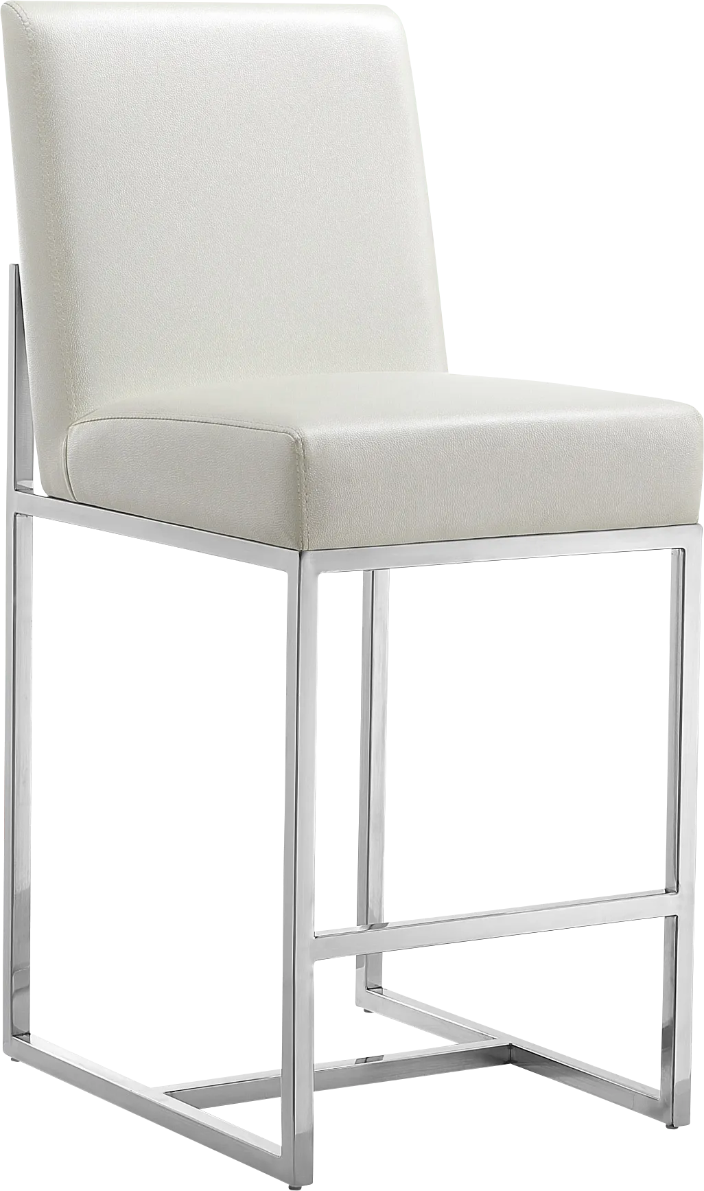 Congreve White Counter Height Stool - Thumbnail - Image 1