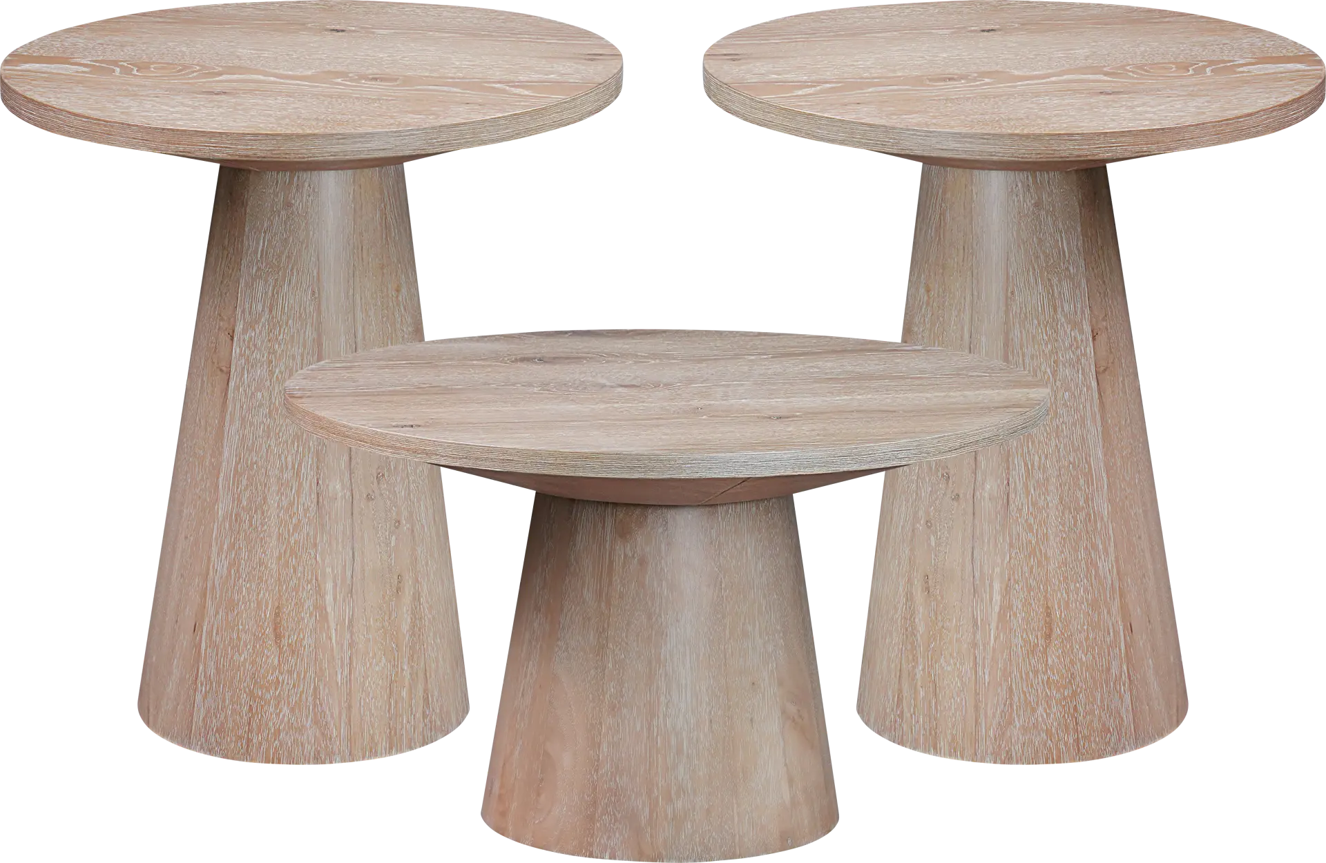 Kendall Natural 3 Pc Table Set