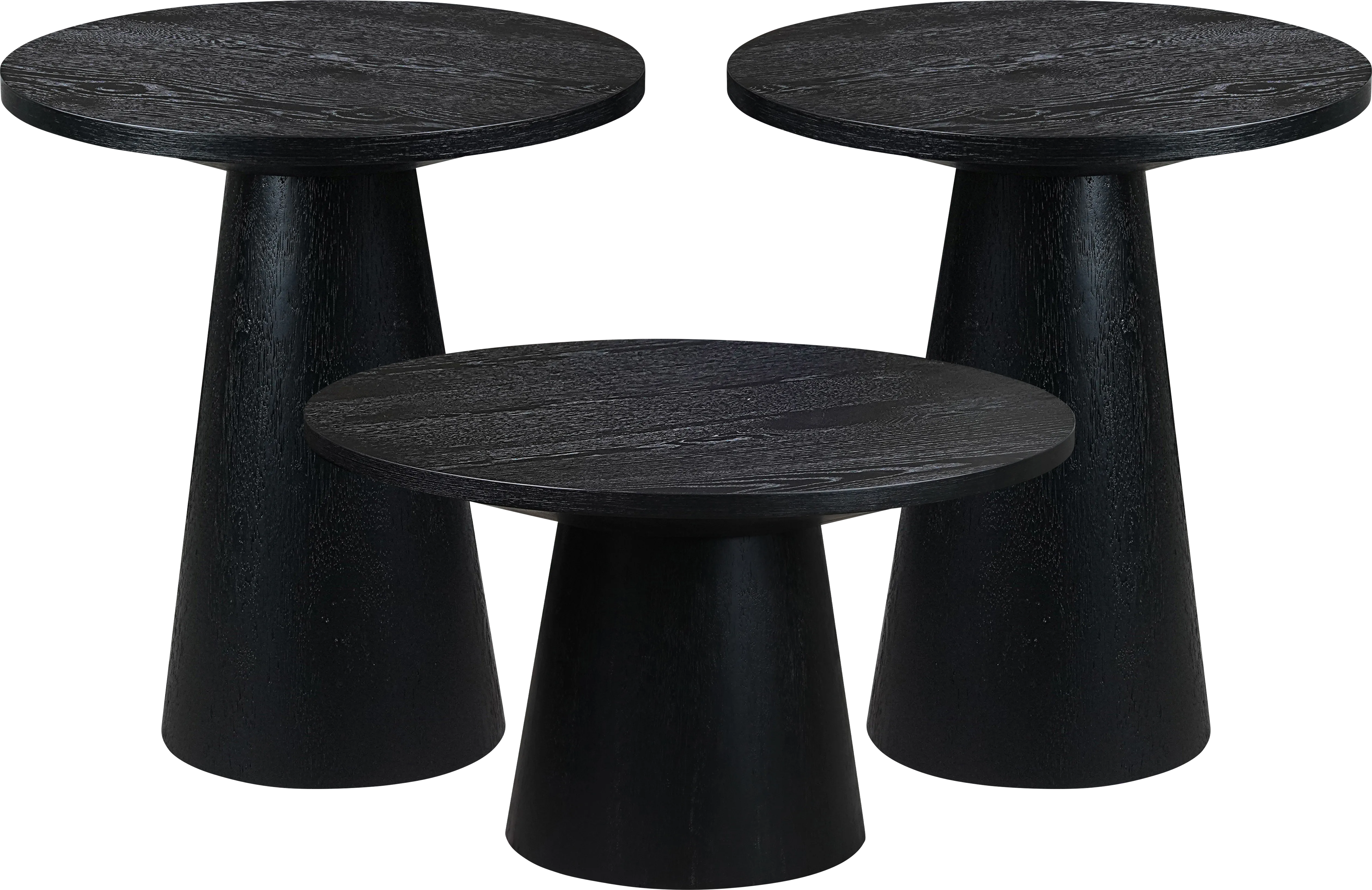 Kendall Black 3 Pc Table Set - Thumbnail - Image 1