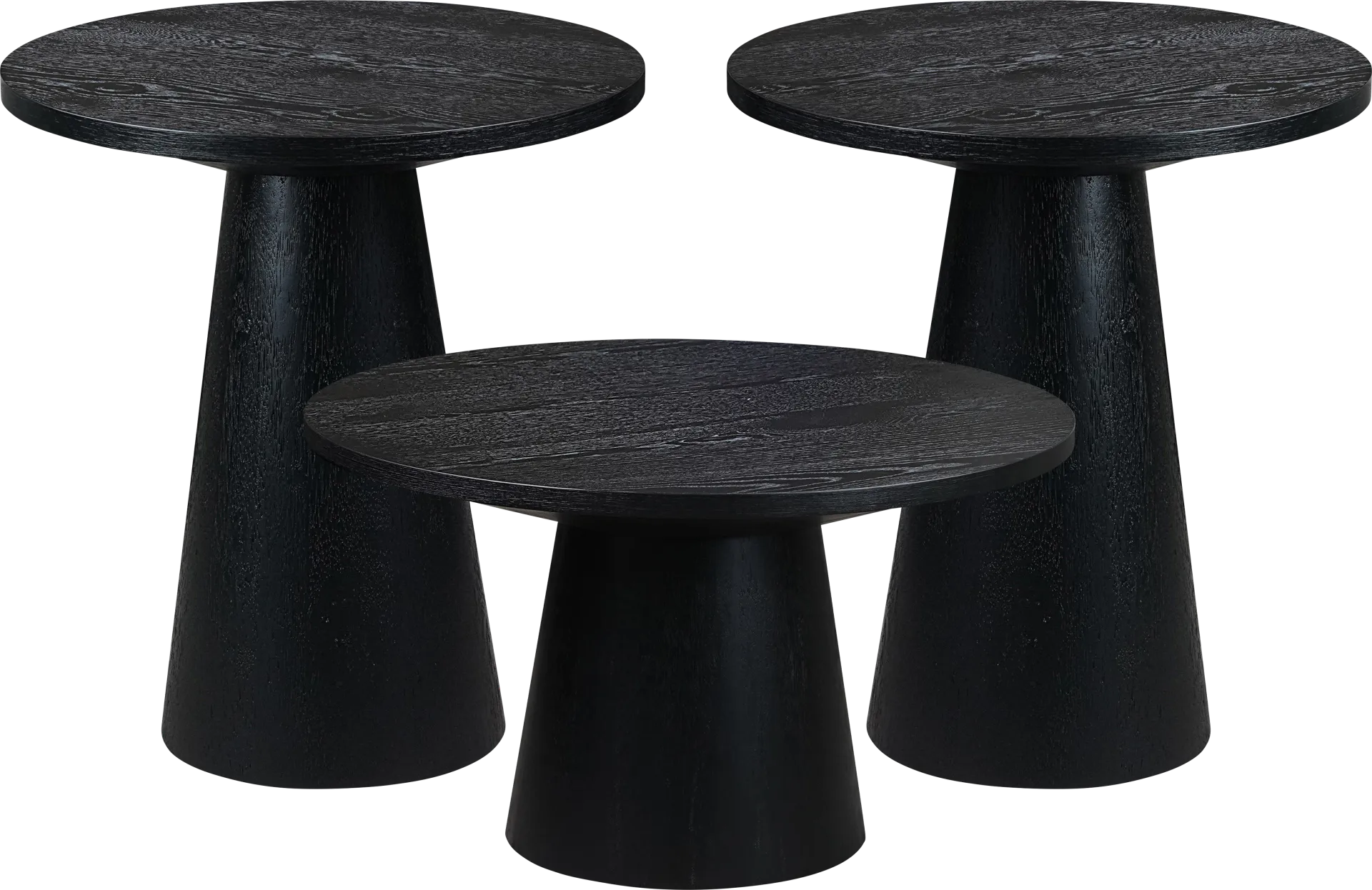 Kendall Black 3 Pc Table Set - Image 1