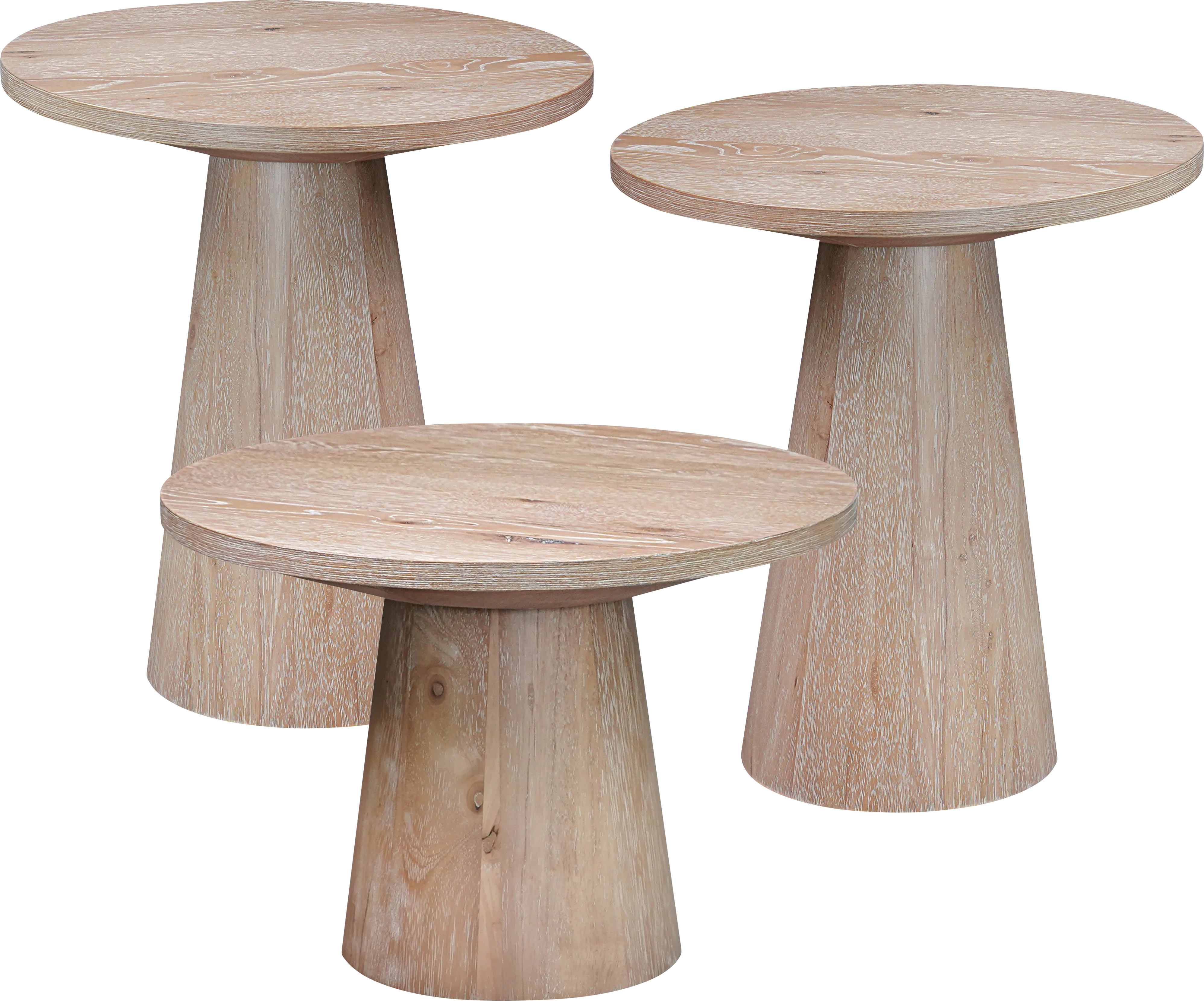 Kendall Natural 3 Pc Table Set - Thumbnail - Image 1