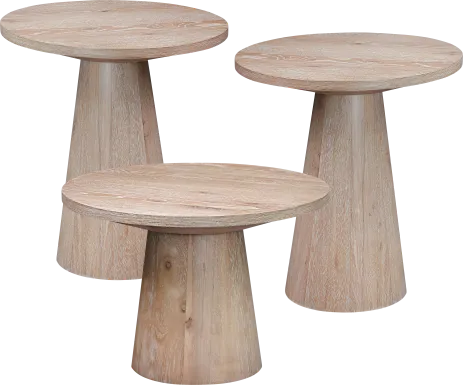 Kendall Natural 3 Pc Table Set