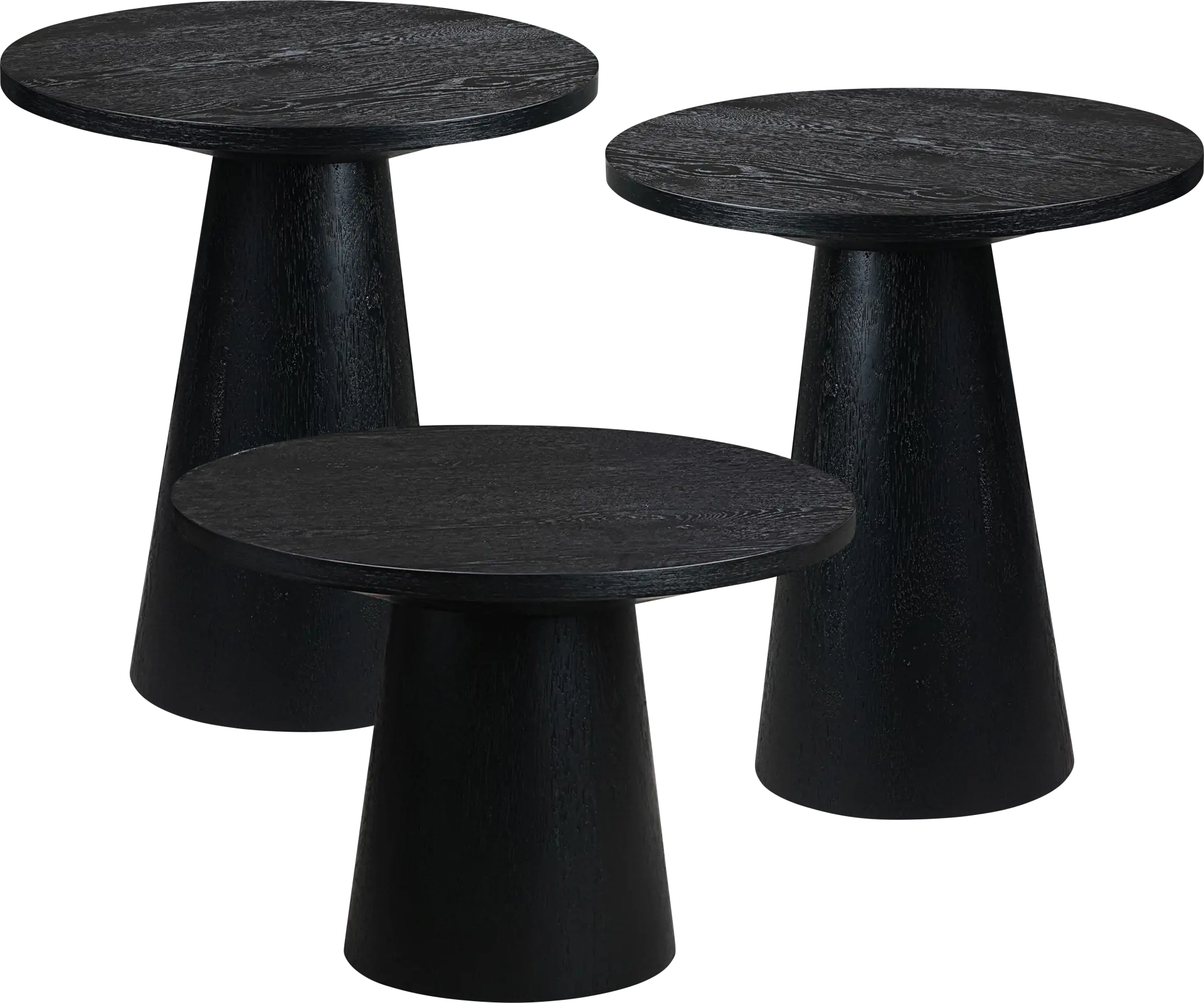 Kendall Black 3 Pc Table Set