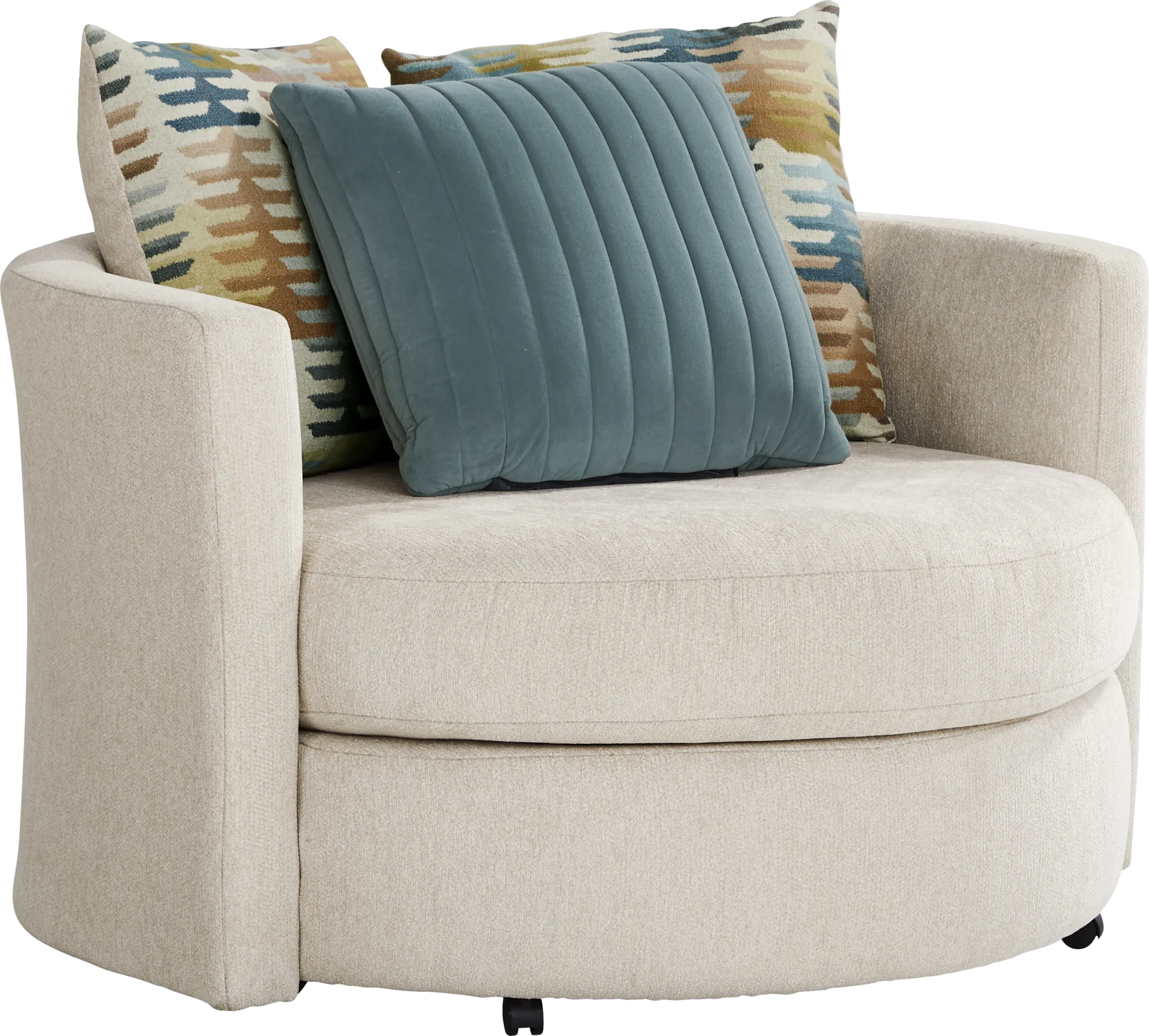 Brookeville White Swivel Chair - Image 1