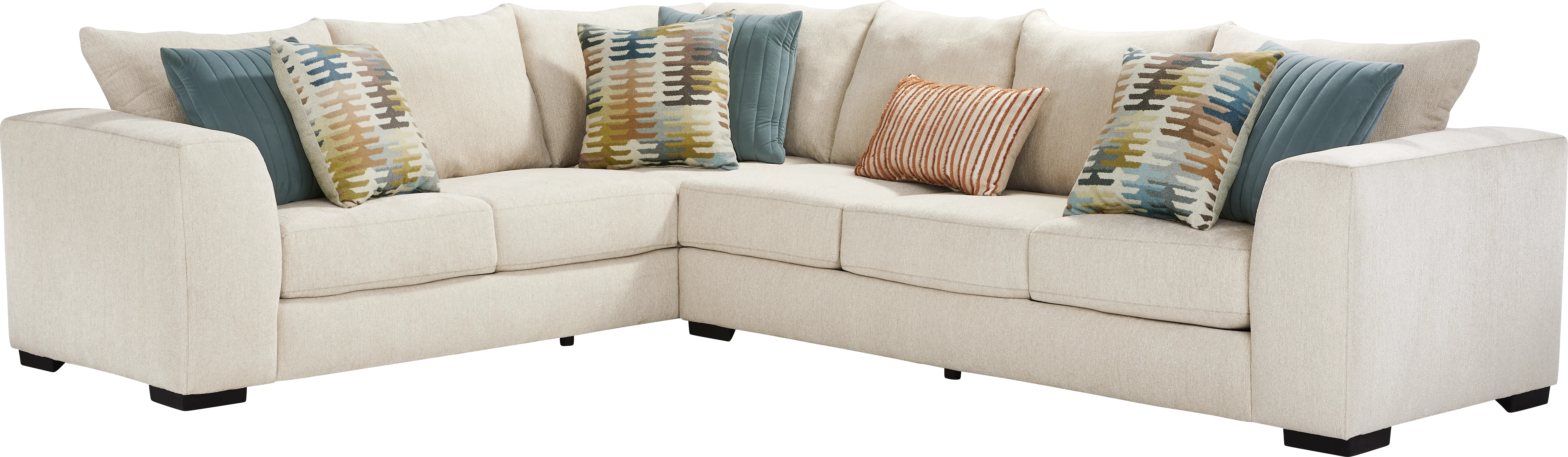 Brookeville White 2 Pc Sectional - Thumbnail - Image 1