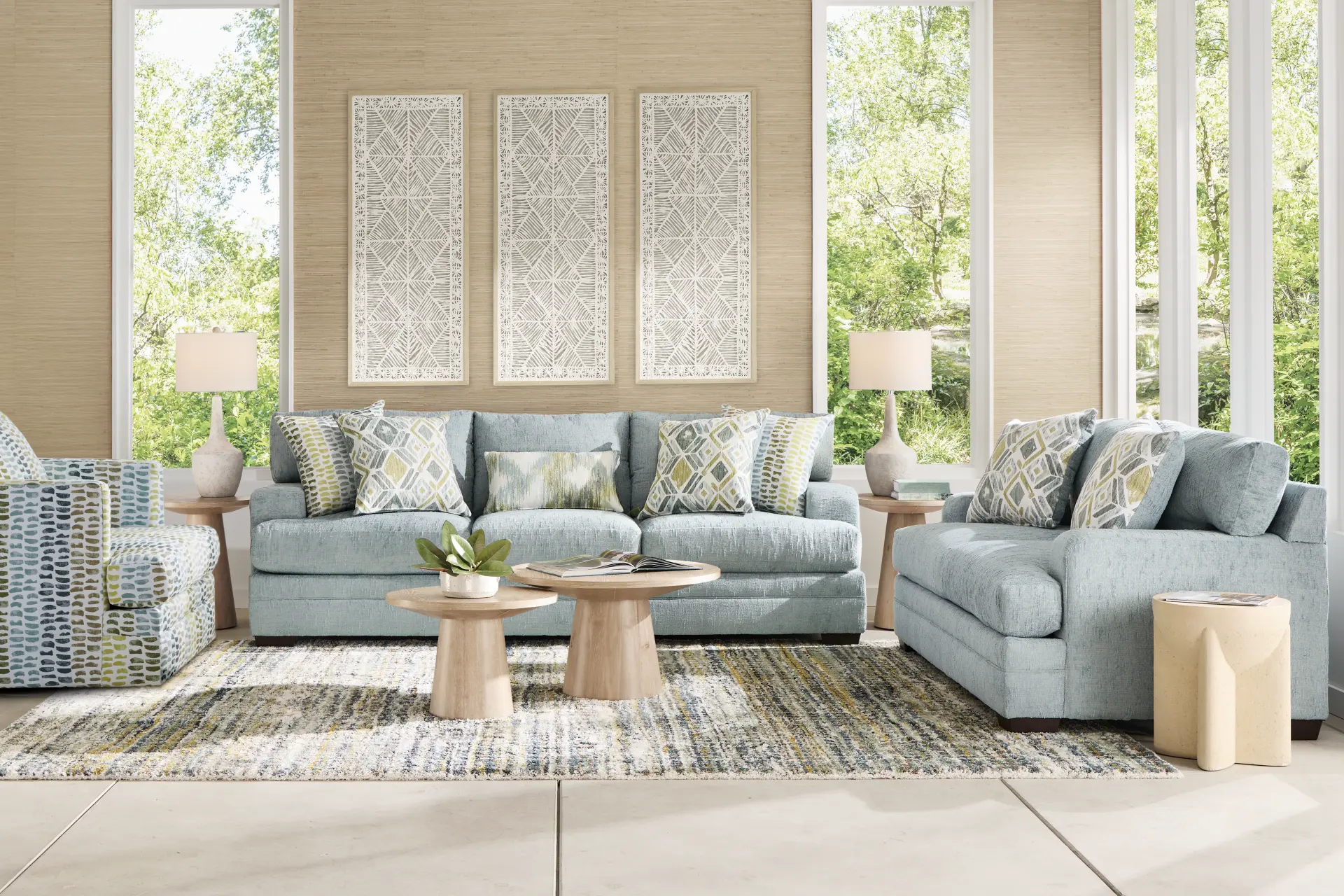 Charlton Park Mist 2 Pc Living Room