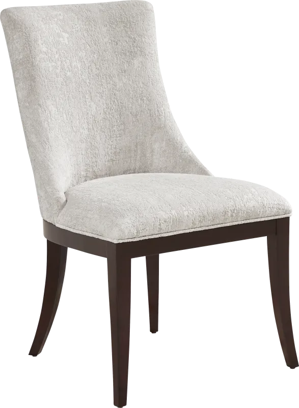 Bradbury Brown Cherry Finish Upholstered Host Chair