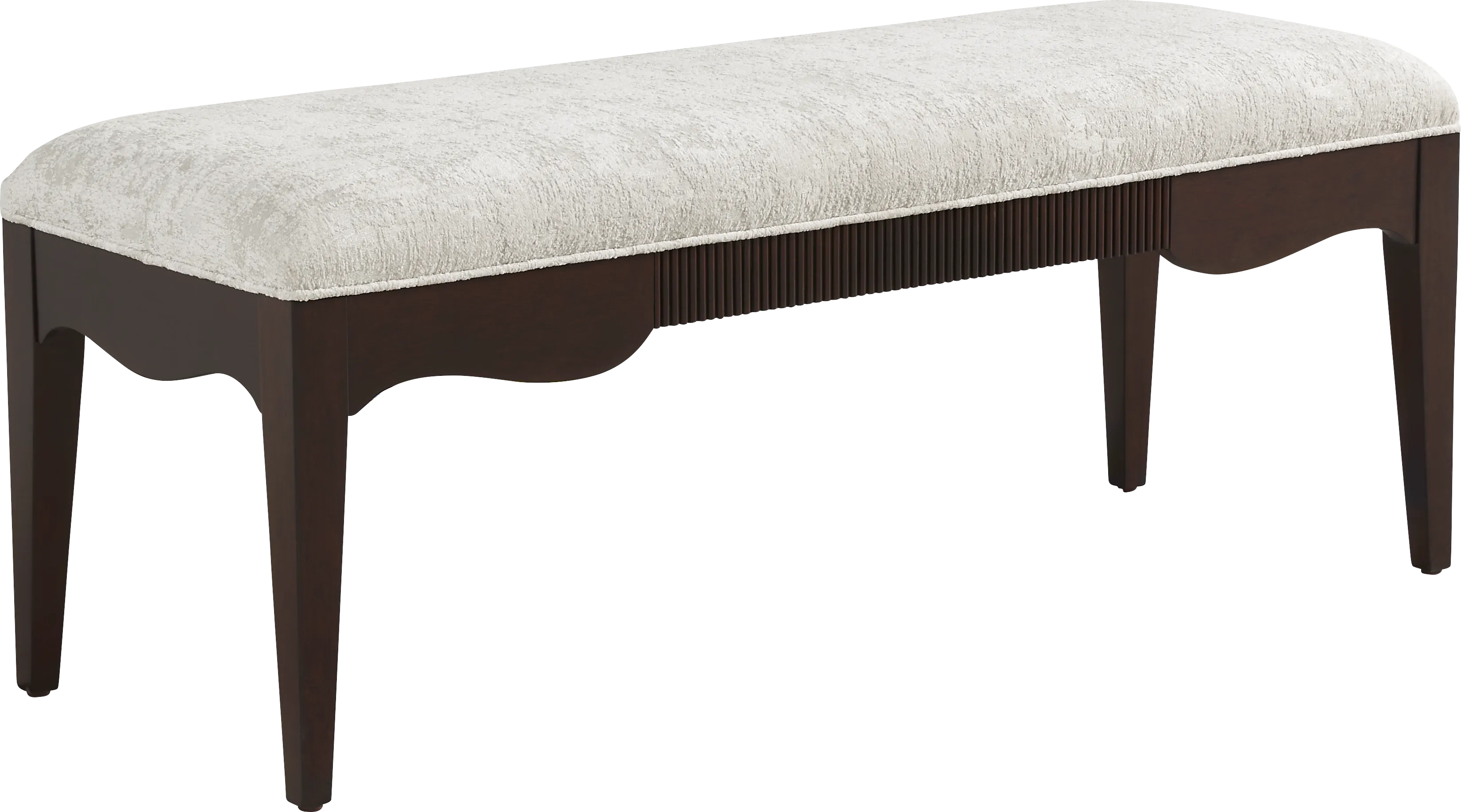 Bradbury Brown Cherry Finish 6 Pc Dining Room with Upholstered Chairs and Bench - Thumbnail - Image 8
