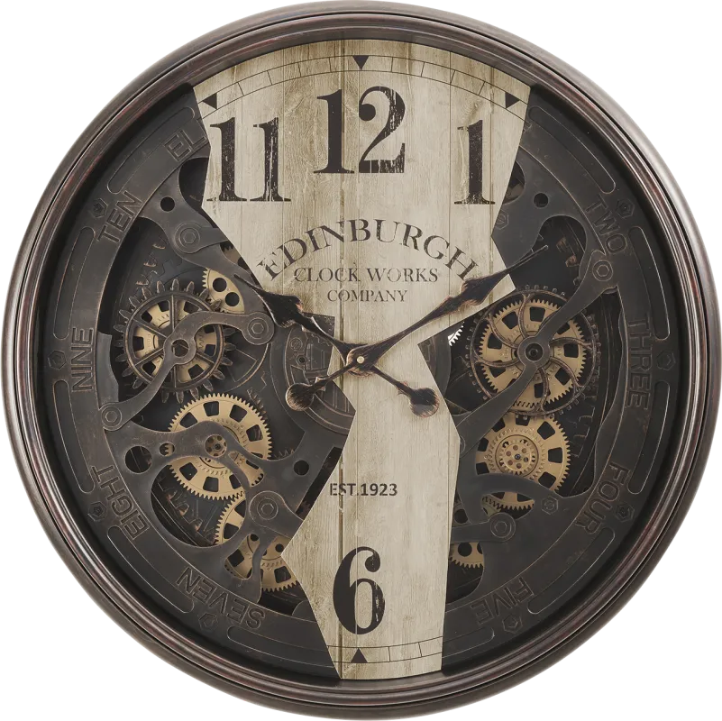 Woodycreek Brown Wall Clock