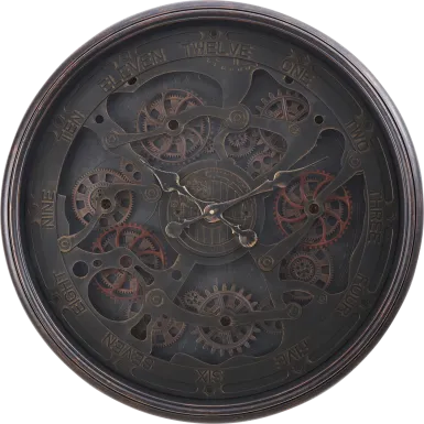 Whiteclay Black Wall Clock