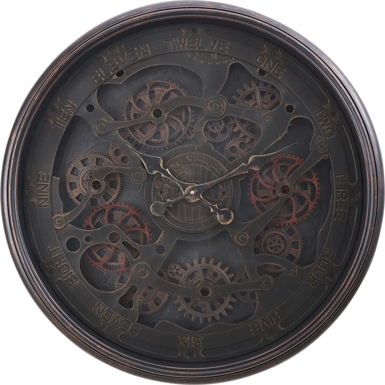 Whiteclay Black Wall Clock