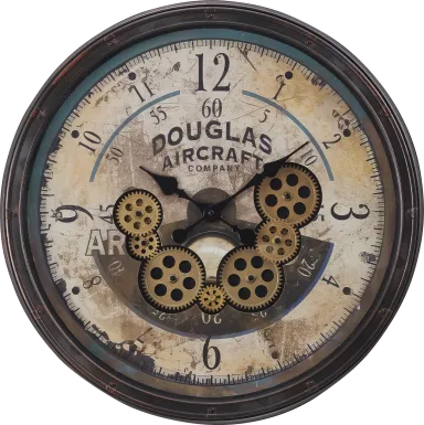 Benhogan Brown Wall Clock
