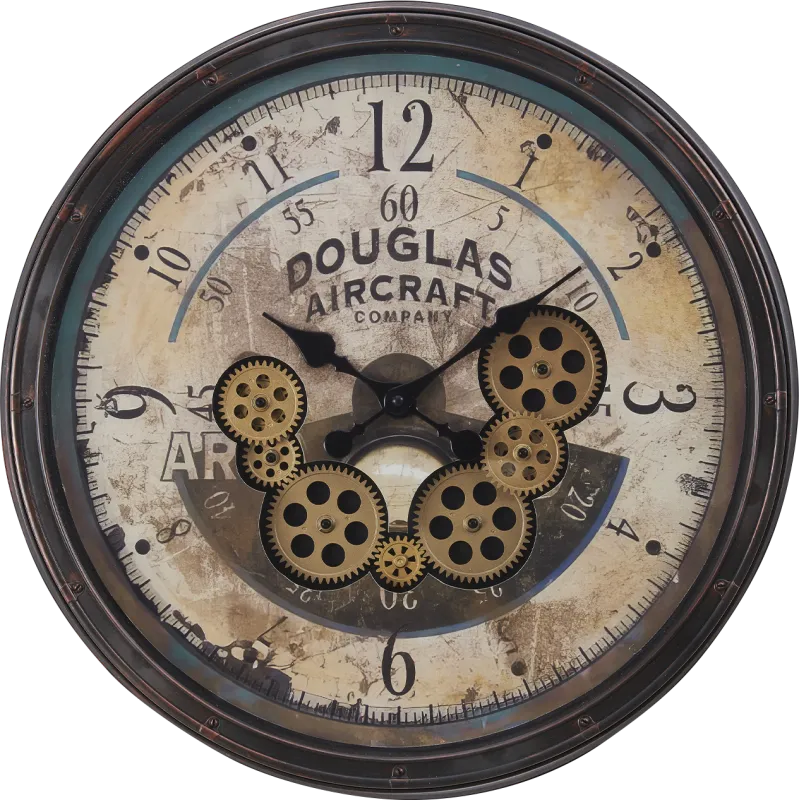 Benhogan Brown Wall Clock