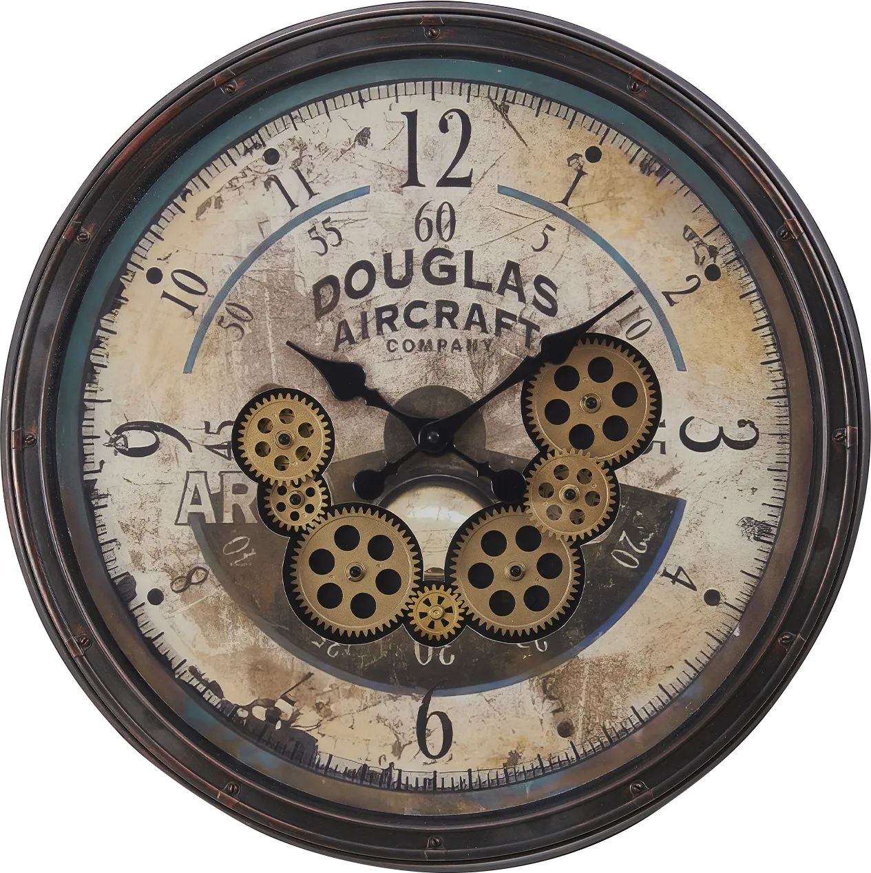 Benhogan Brown Wall Clock - Image 1