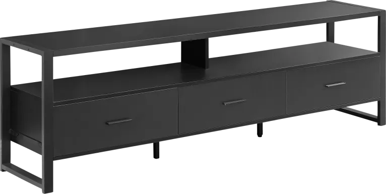 Rangeviewy Black 72.5 in. Console