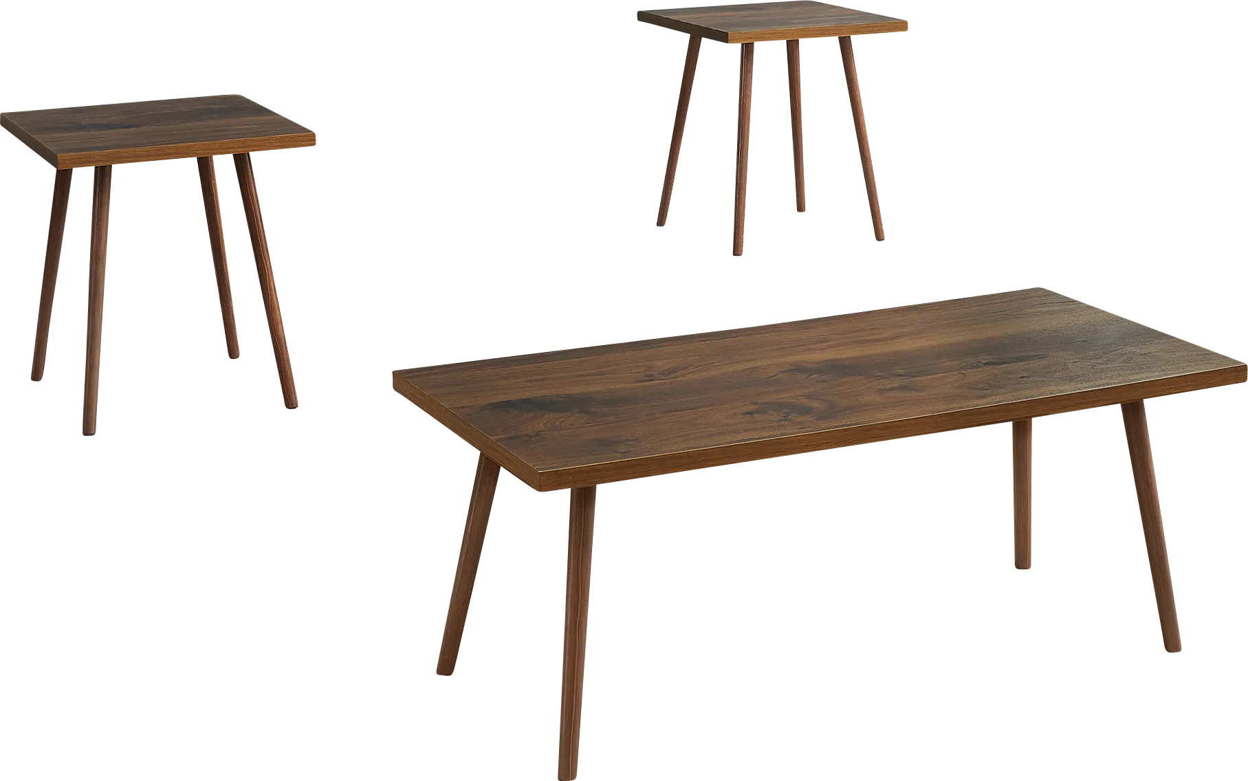 Heimaty Brown 3 Pc Table Set - Thumbnail - Image 1