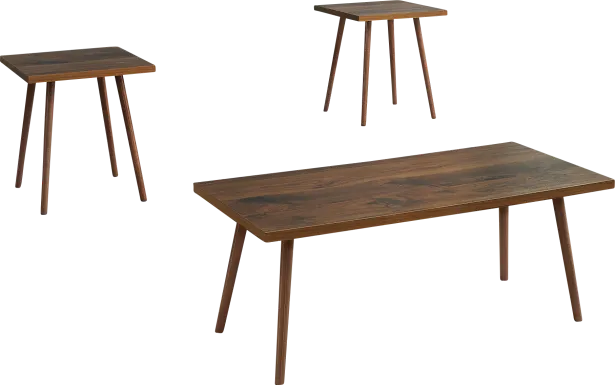 Heimaty Brown 3 Pc Table Set