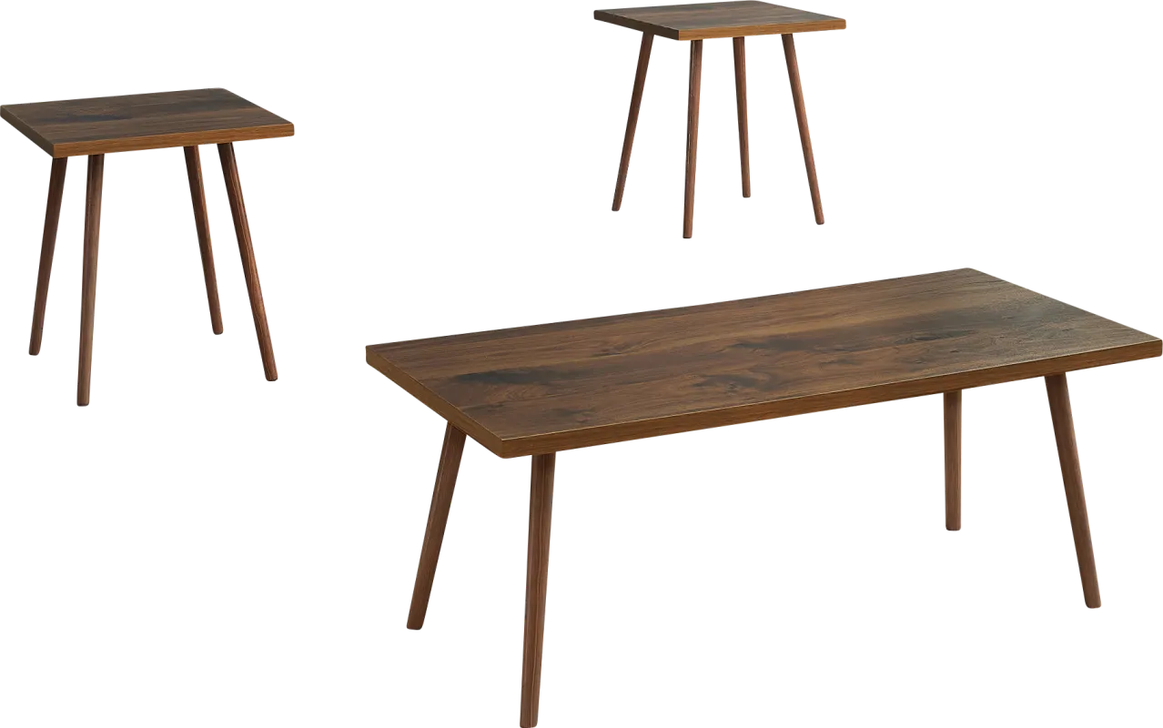 Heimaty Brown 3 Pc Table Set