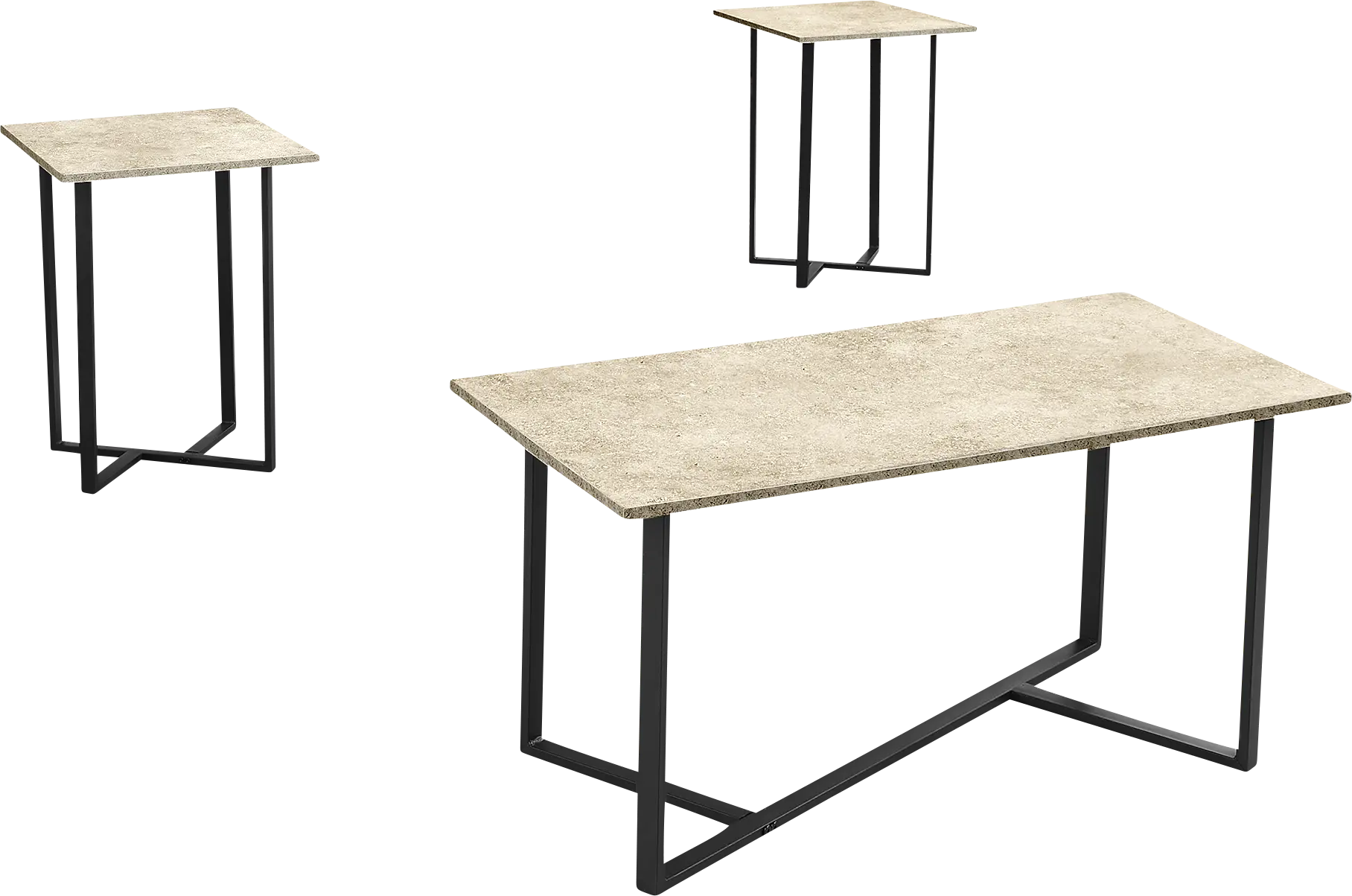 Sagebrushy Cream 3 Pc Table Set