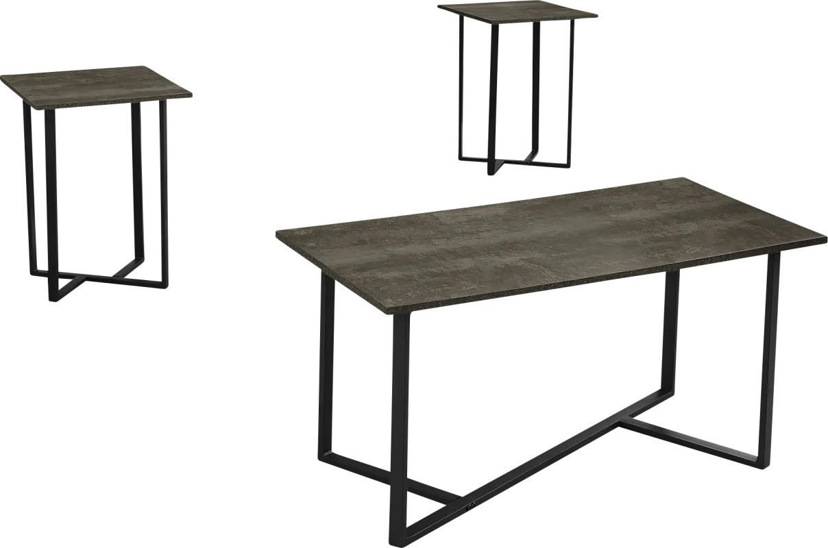 Sagebrushy Bronze 3 Pc Table Set