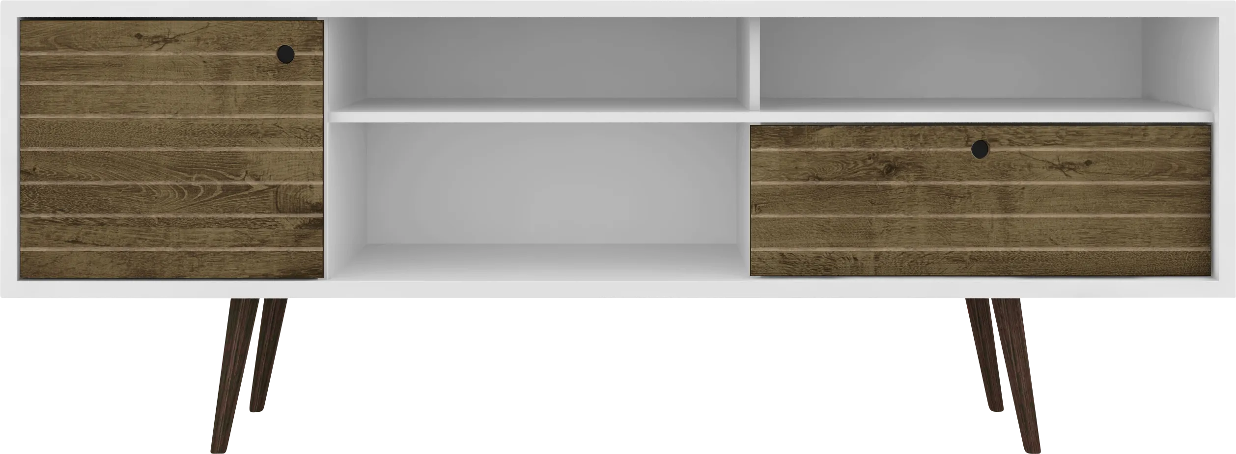 Vallar White/Brown 71 In. Console - Thumbnail - Image 1