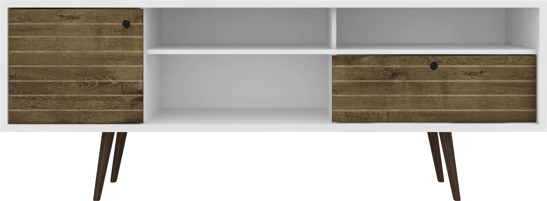 Vallar White/Brown 71 In. Console - Image 1