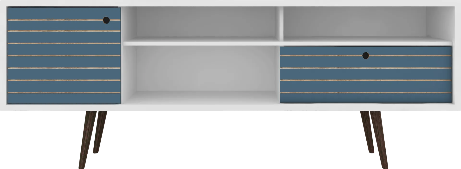 Vallar White/Blue 71 In. Console - Image 1