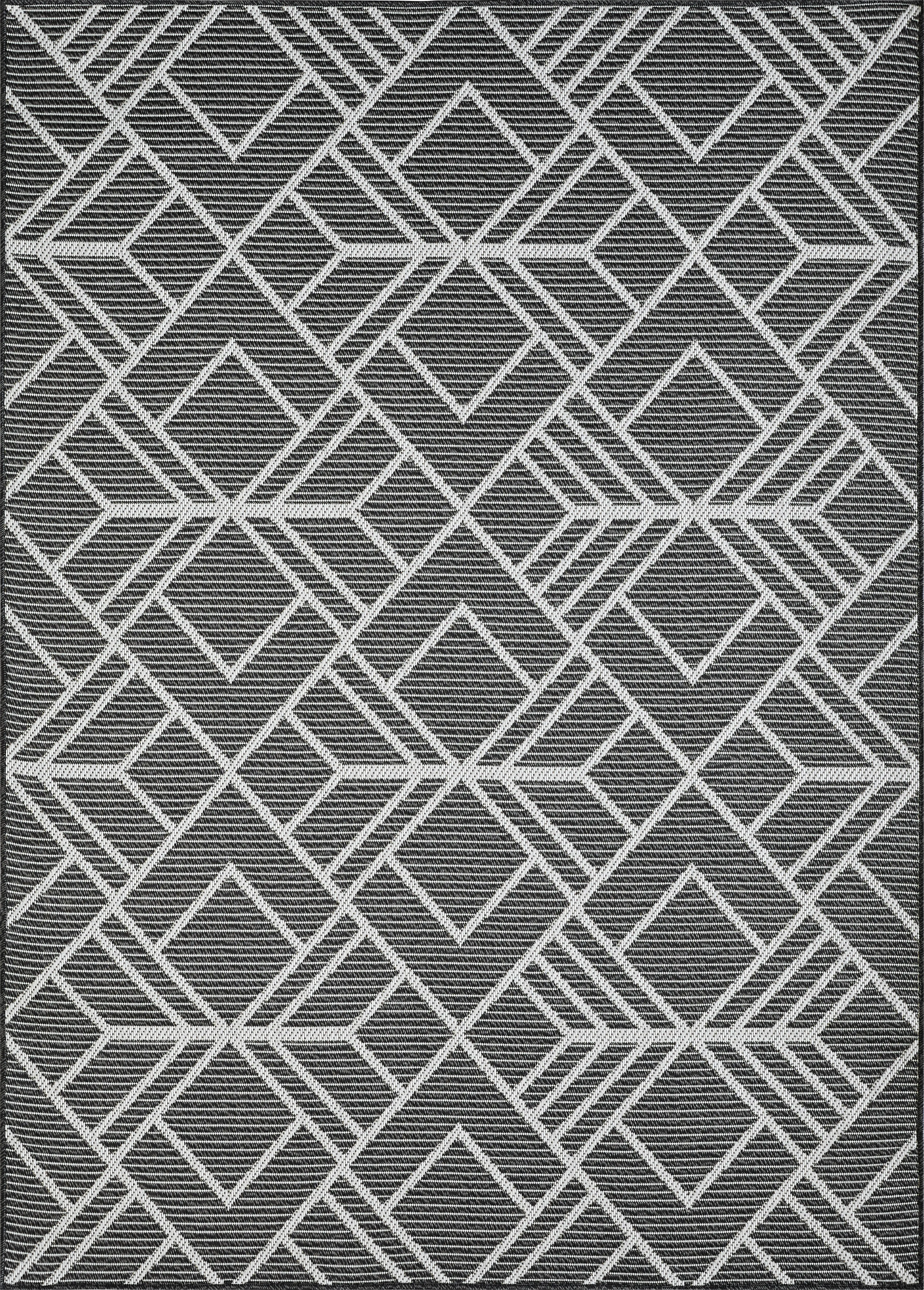 Antoun Charcoal 5'3 x 7'3 Indoor/Outdoor Rug - Thumbnail - Image 1